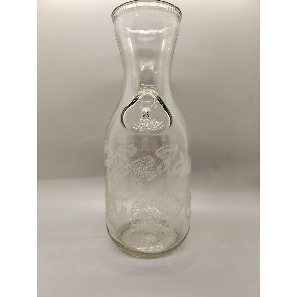 Vintage Paul Masson Norman Kosarin Wine Decanter Carafe Etched Glass 1989